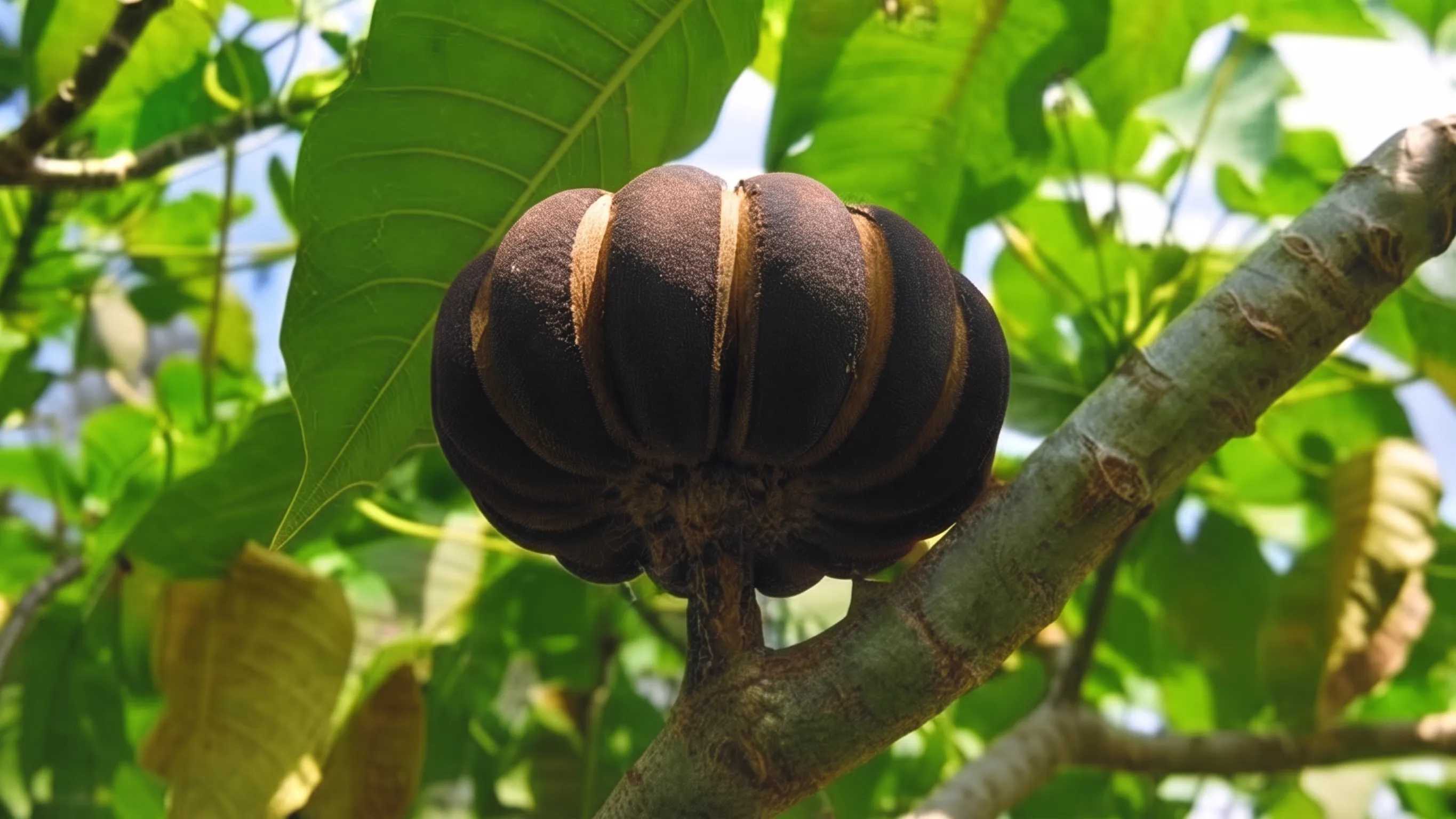 Buah Berdaya Ledak (Hura crepitans)